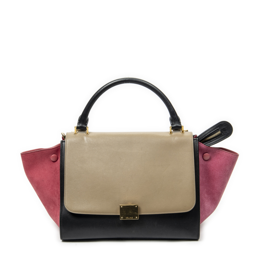 Celine Small Tricolor Trapeze